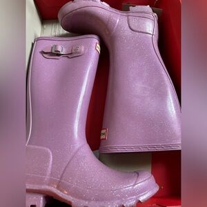 Hunter- Rain Boots- Kids 2- Gently Used-Worn 3 Times